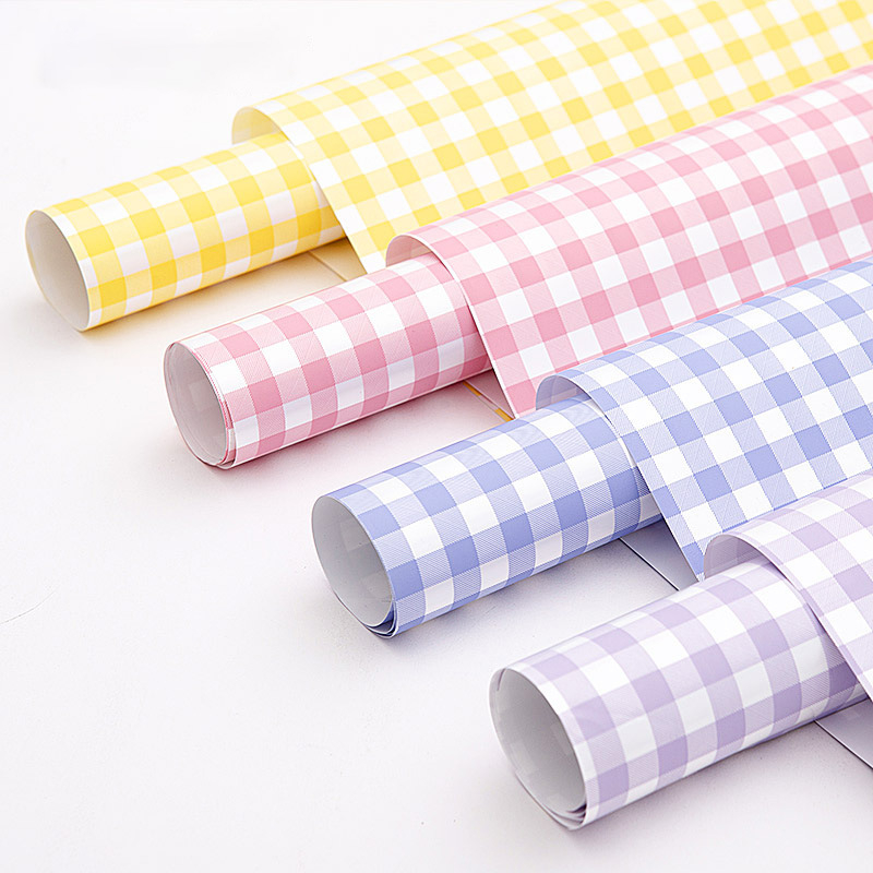 BICOLOR CHECKERBOARD CELLOPHANE / FLOWER WRAPPING PAPER / KERTAS BUCKET