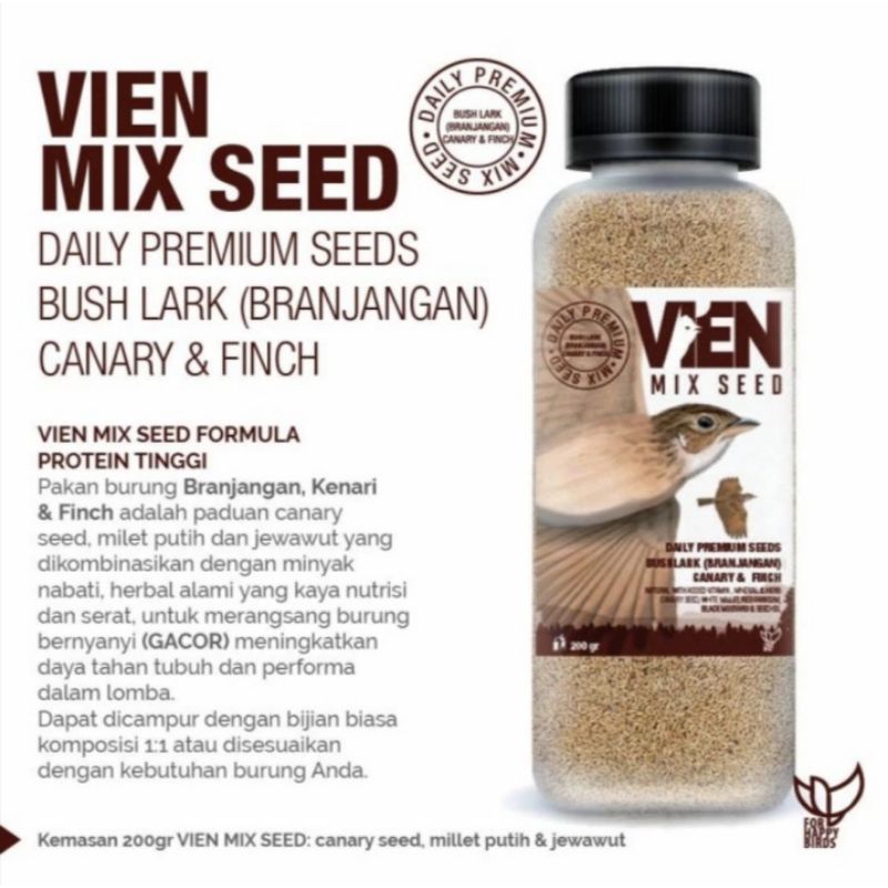 VIEN MIX SEED | PAKAN BIJIAN | PAKAN BURUNG BRANJANGAN | PAKAN KENARI