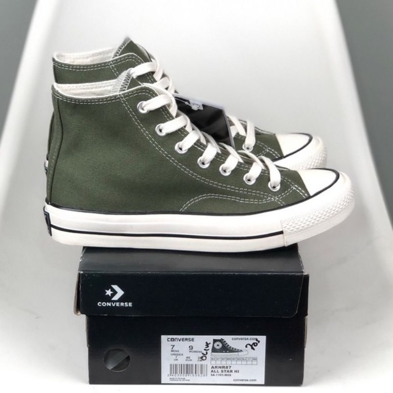Sepatu Converse 70's Hi Hijau Army Premium Hight Quality
