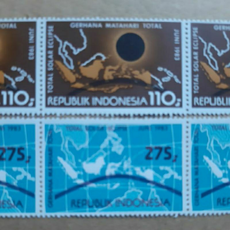 

Perangko Indonesia 1983 Gerhana Matahari total Dijual per set 2 prangko