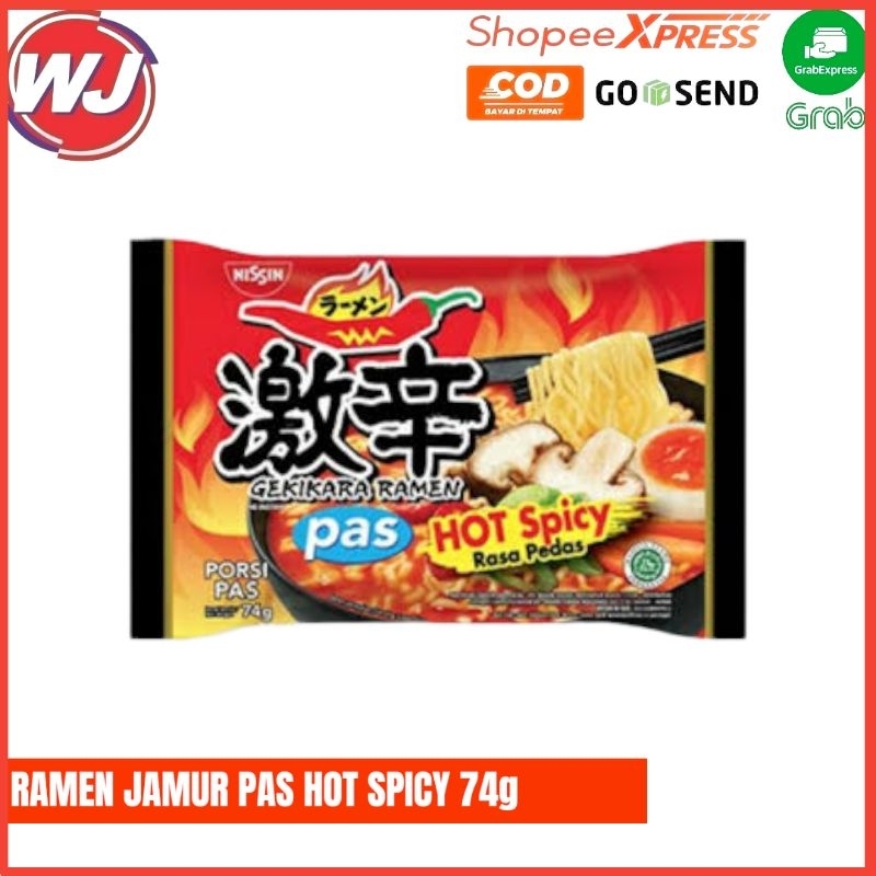 

RAMEN JAMUR PAS HOT SPICY 74g