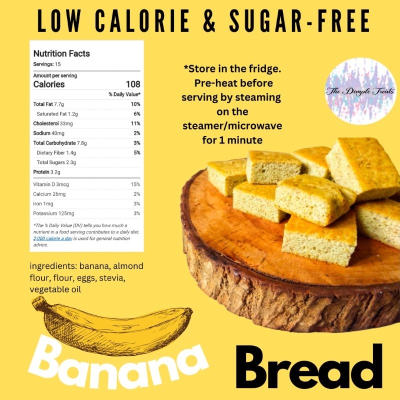 

Banana bread sugar free rendah kalori diet bebas gula