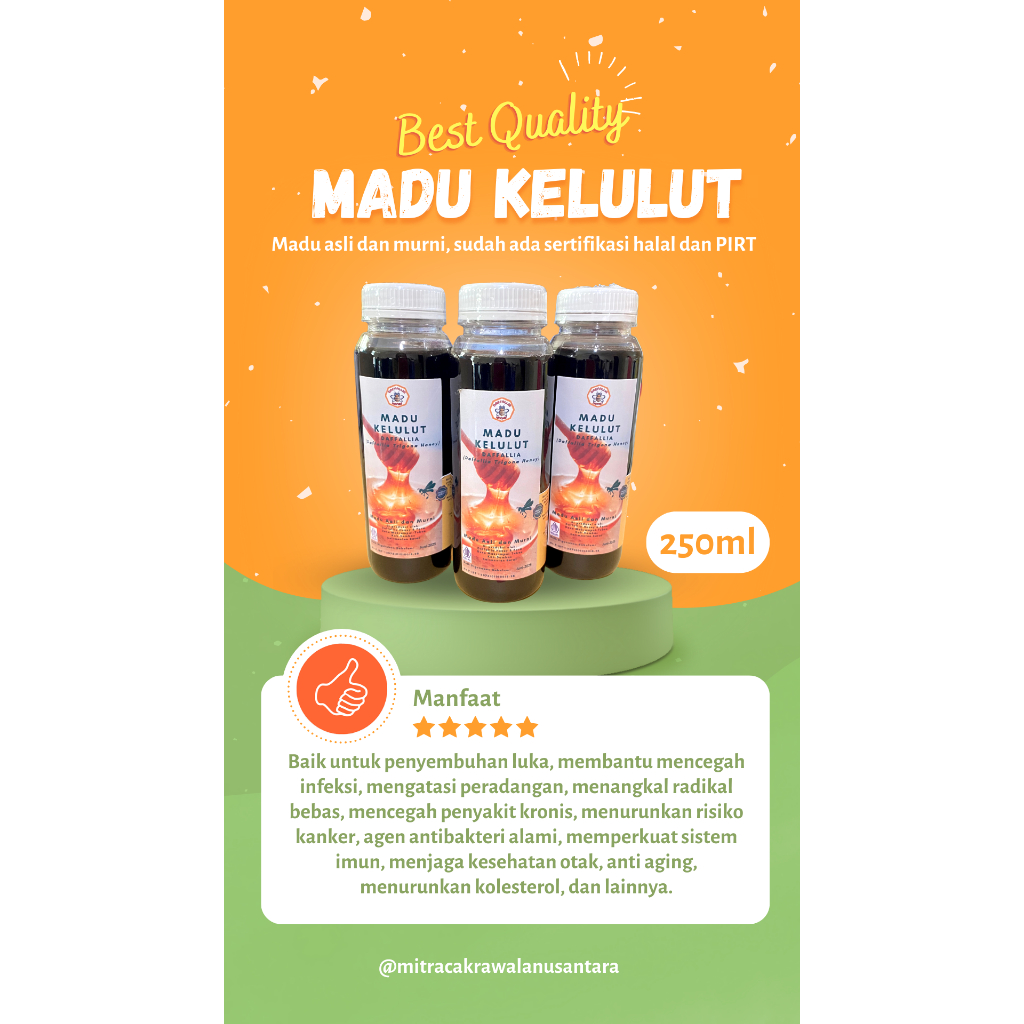 

Madu Kelulut 250ml