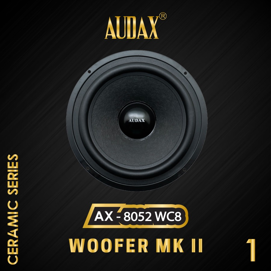 Speaker Pasif 8 inch Audax AX-8052 WC8 Ceramic Series Woofer MK II