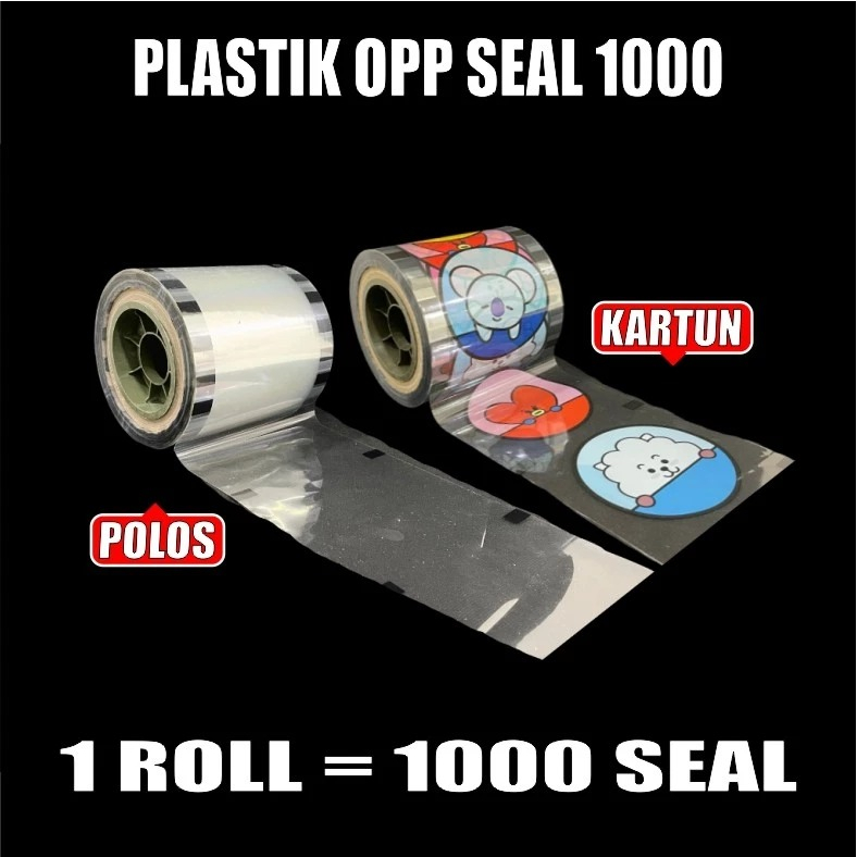 Plastik Seal Press Cup 1000 Lid Tutup Sealer Polos Kartun Per Dus SBY