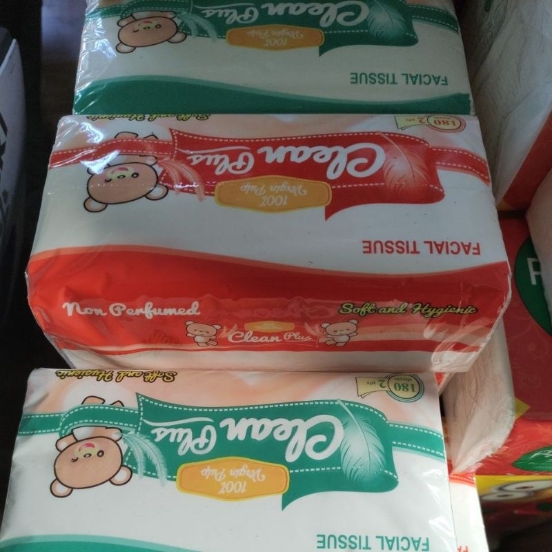 tisu clean plus 180 sheet
