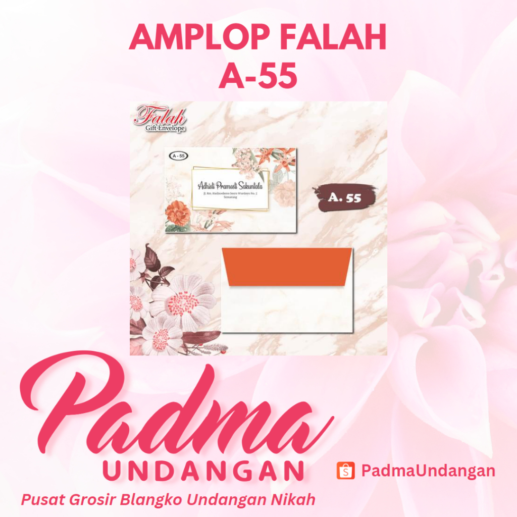 

Amplop Falah A-55 | PadmaUndangan