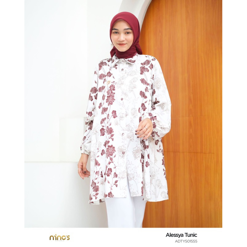 alessya tunik 1555 atasan terbaru dari ninos design