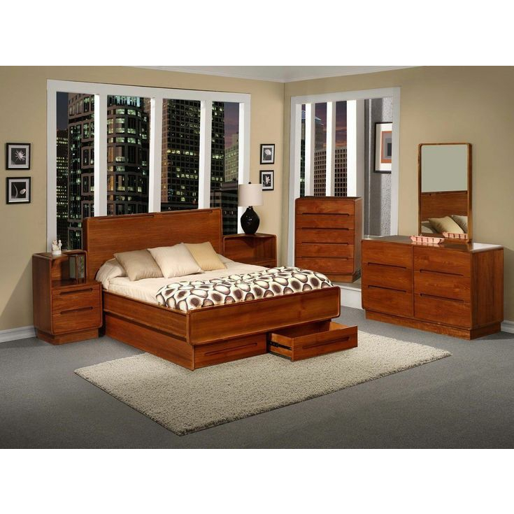 Set Kamar Tidur Kayu Jati Pilihan Desain Minimalis Modern Furniture