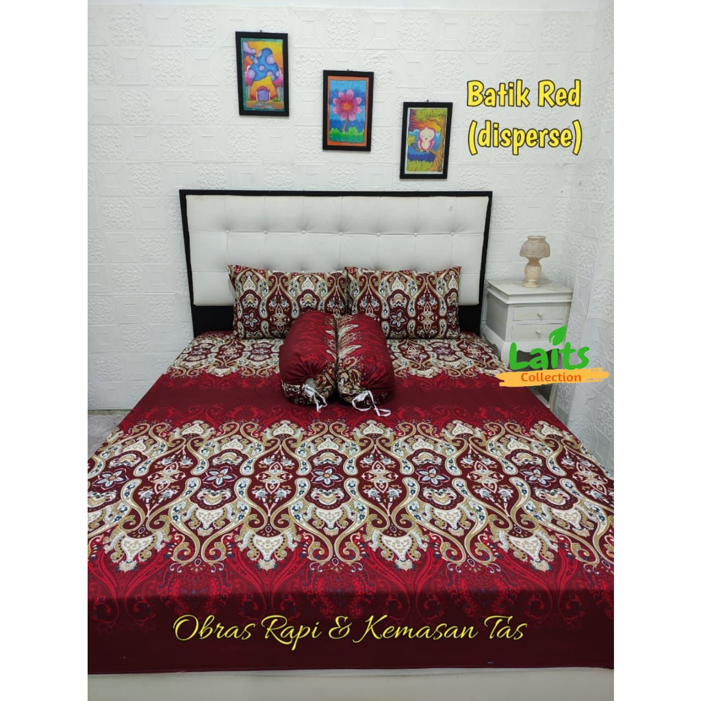 Sprei Motif Batik Solo Batik Blue Batik Ungu