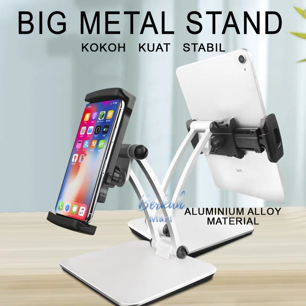 Universal Stand Size XL iPad Handphone Tablet Layar Monitor Car Rear Pillow Bisa Tempel Dinding Jok 
