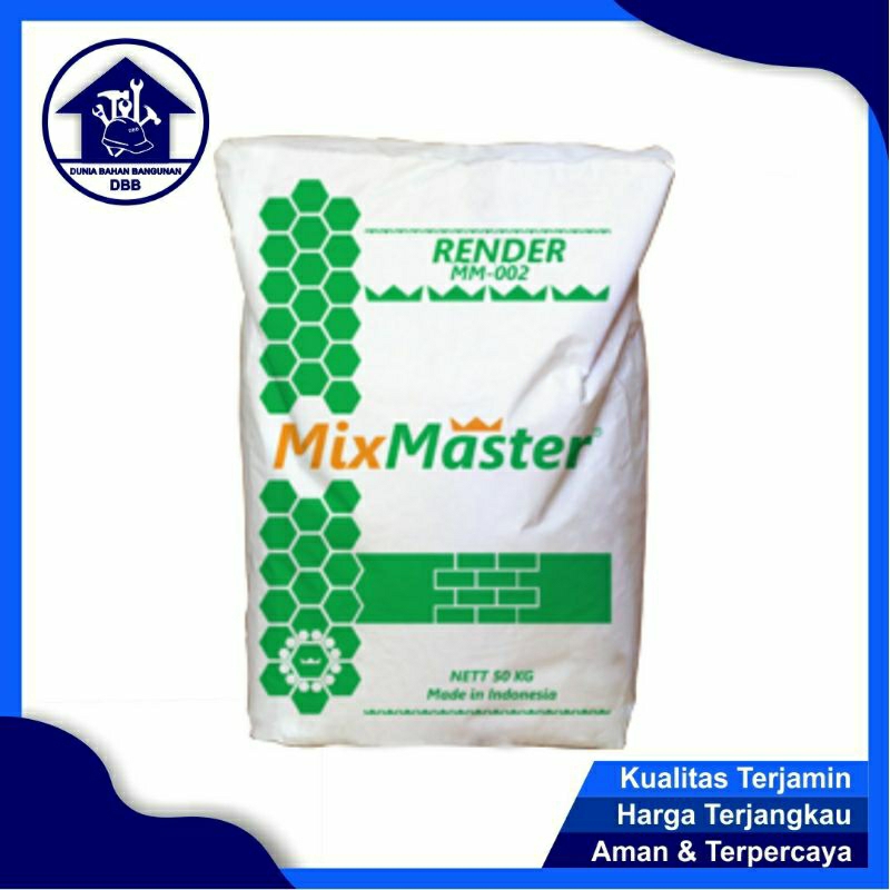 [𝟱𝟬 𝗸𝗴] Semen Mortar Render Mixmaster Semen Bata Ringan Plester Acian Halus