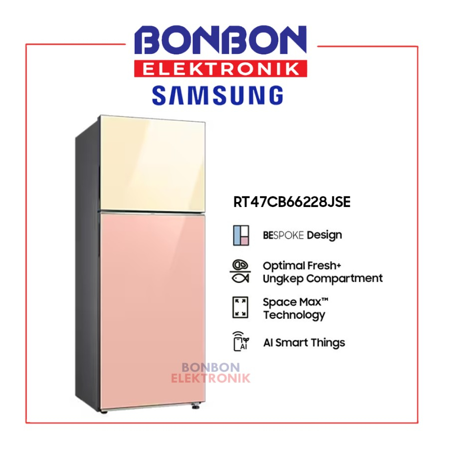 SAMSUNG Kulkas 2 Pintu 465L RT47CB6628JSE / RT47 Ungkep Compartment