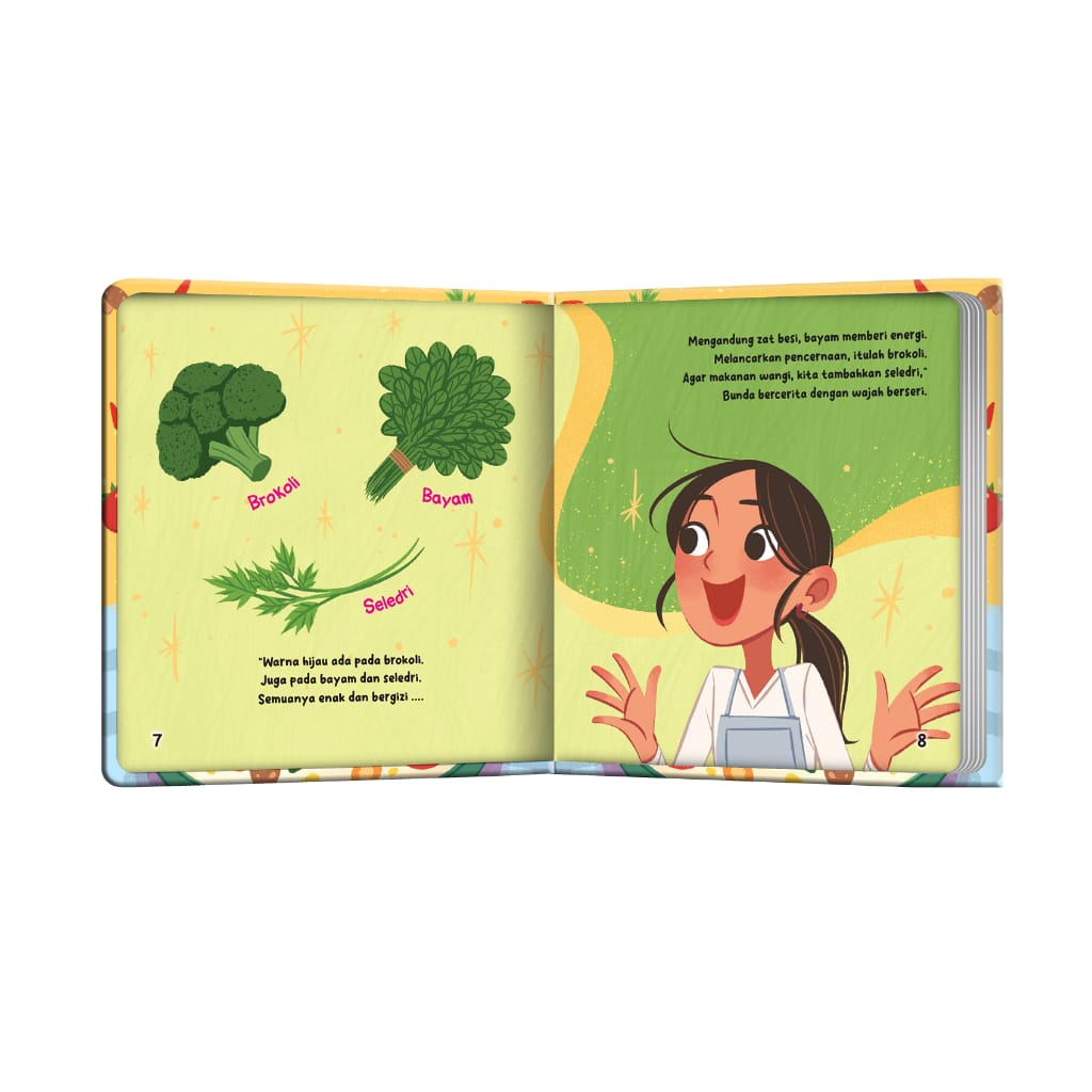 BOARDBOOK Seri Anak Sehat KALIMAT BERIMA: Ayo Waktunya Mandi/Ups Sudah Cuci Tangan Belum/Makan Sayur Yuk. Buku Edukasi Kesehatan Untuk Anak