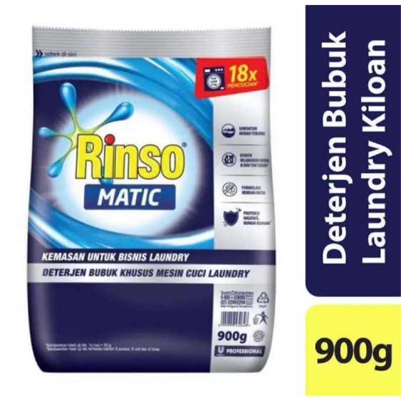 Rinso Matic Professional Detergent Bubuk 900Gram