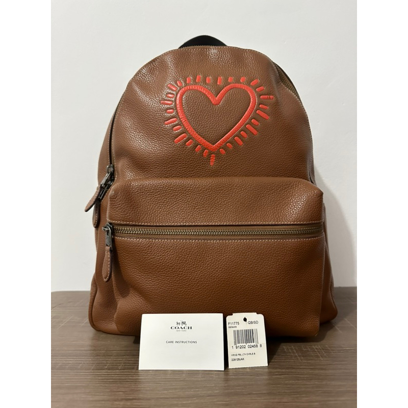 Preloved Coach ft Keith Haring Backpack Coklat/Brown AUTHENTIC/ORIGINAL