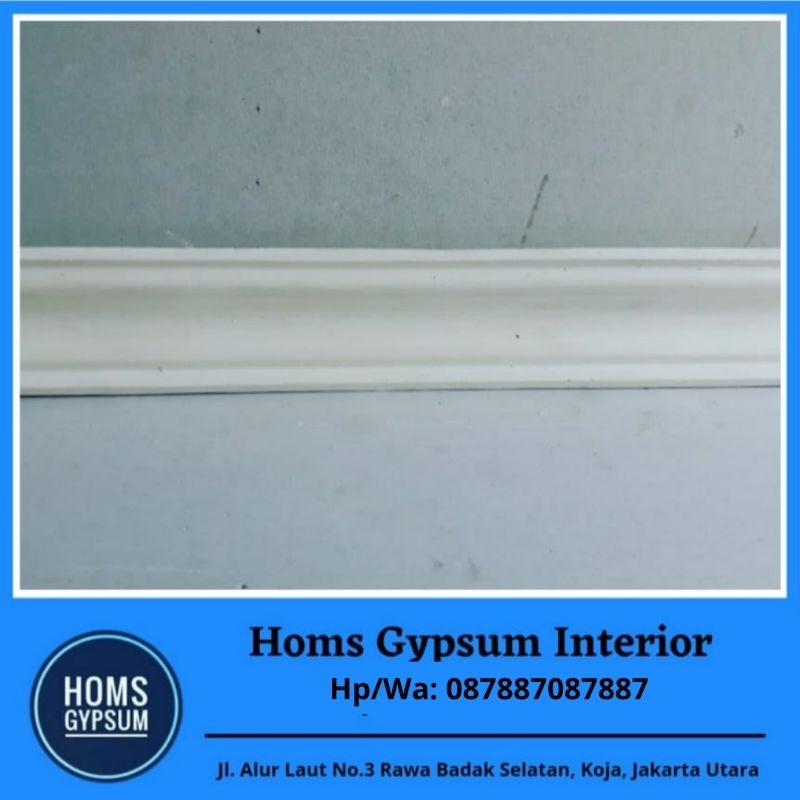 List Gypsum Polos Minimalis S 8cm