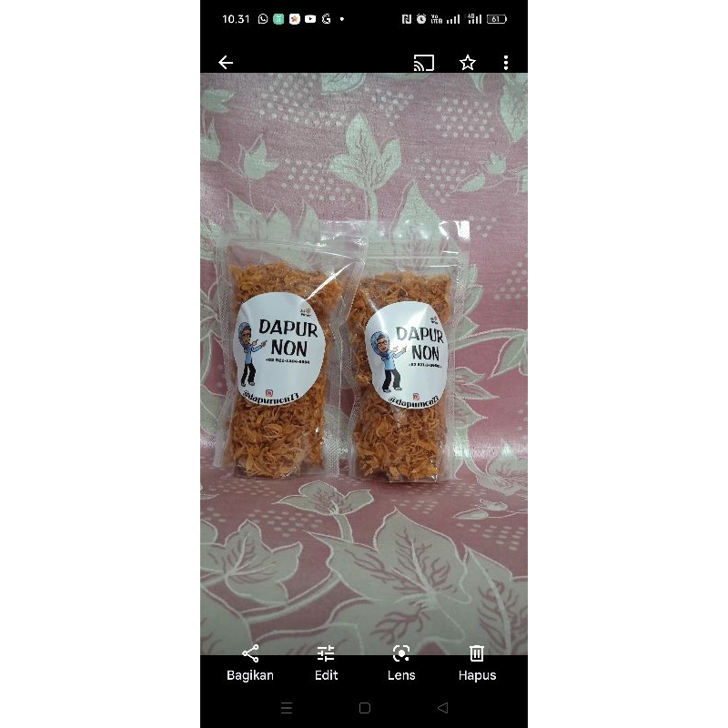 

Dapur non bawang Goreng kress 150 gr