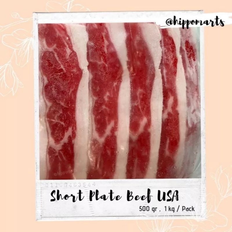 

Shortplate Beef US (Angus Beef Slice) Halal 1kg 500gram 250gram