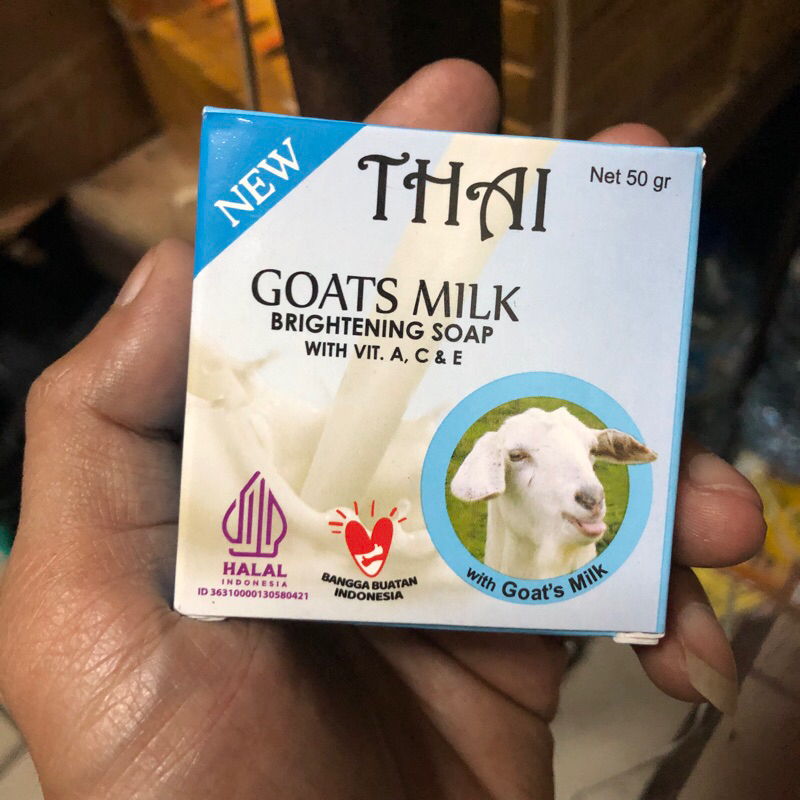 SABUN THAI GOATS MILK SOAP 50 GR BPOM ( sabun susu kambing )