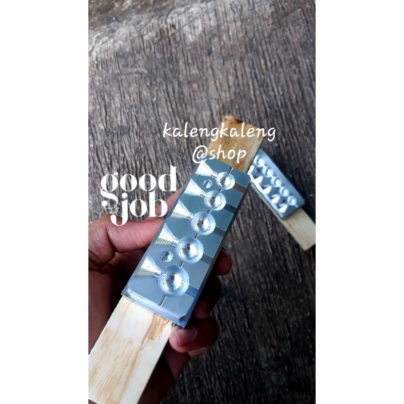 cetakan timah pancing bulat ( 25 gram )