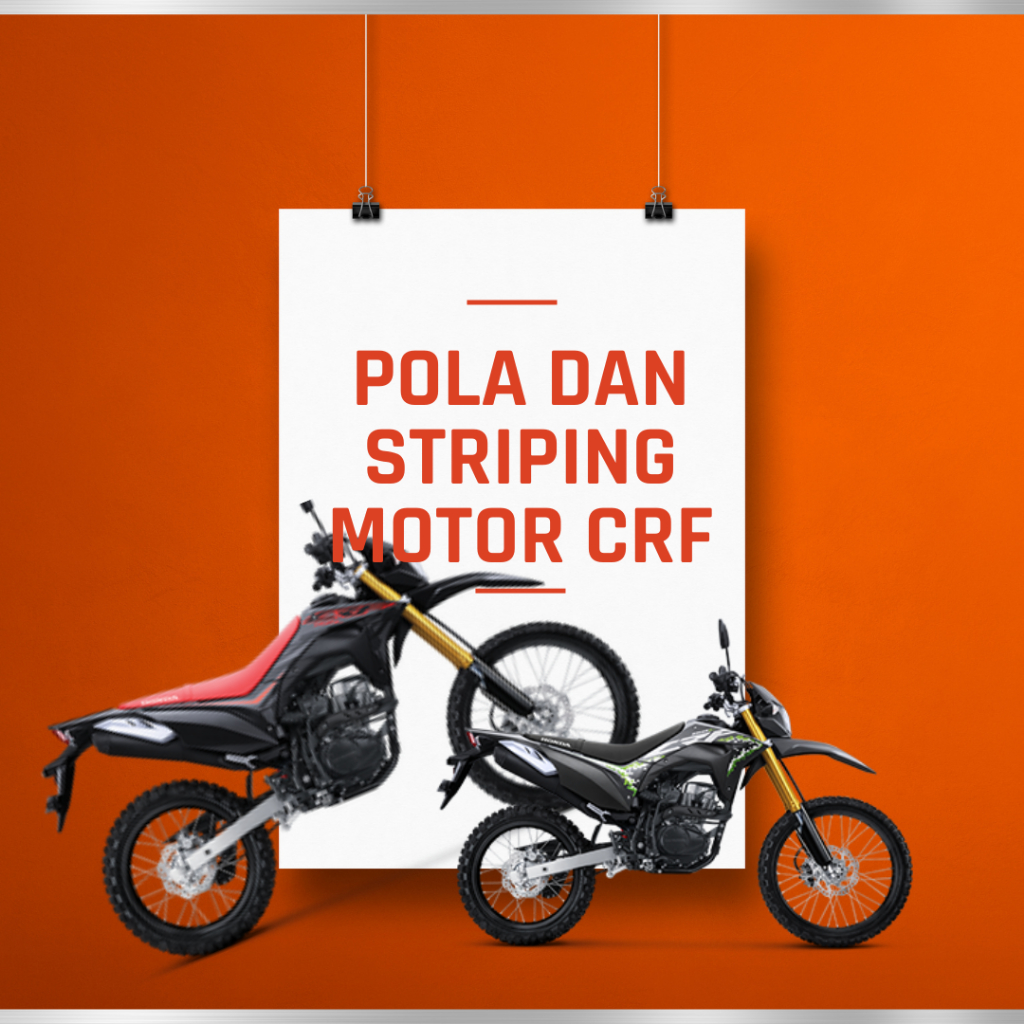 FILE STIKER POLA DAN STRIPING MOTOR HONDA CRF - Striping stiker setiker Motor
