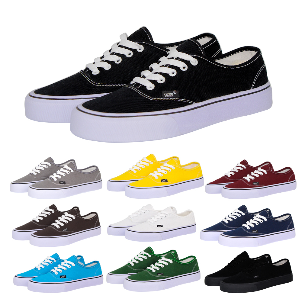 Sepatu Vans Authentic sneakers pria kanvas casual waniita sekolah ringan terbaru