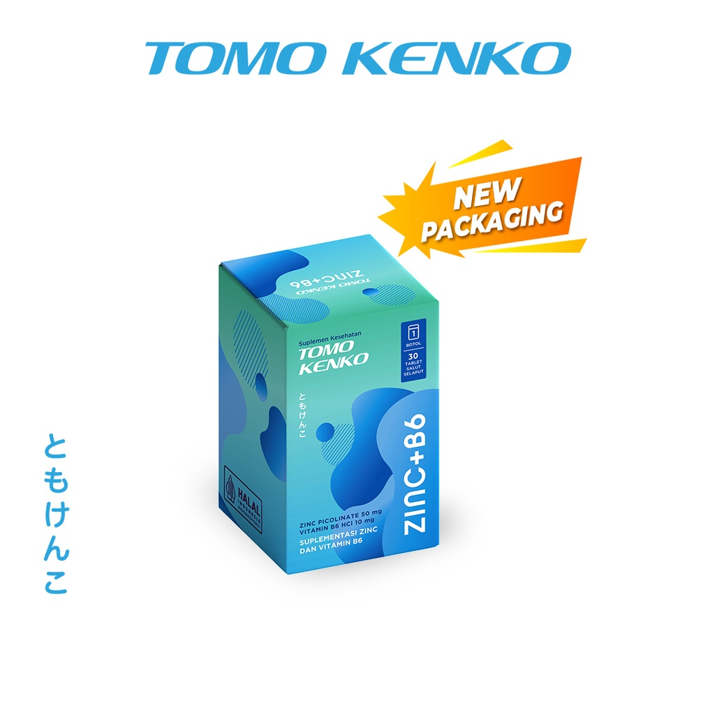 Tomo Kenko Zinc 50 mg + Vitamin B6 Isi 30 Capsule