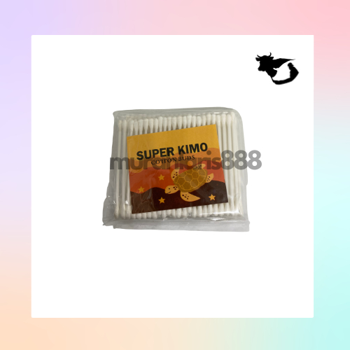 Cotton Bud Dewasa SUPER KKIMO isi 100 Sticks / Pembersih Telinga Korek Kuping Kapas Besar / Makeup K