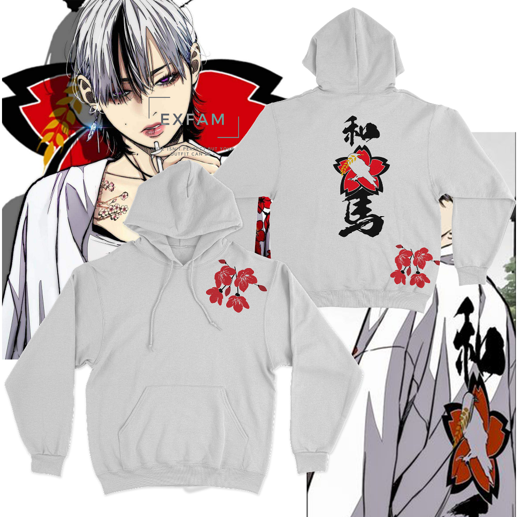 Jaket Hoodie Takeda Kaneshiro Kazuma Crew Wind Breaker