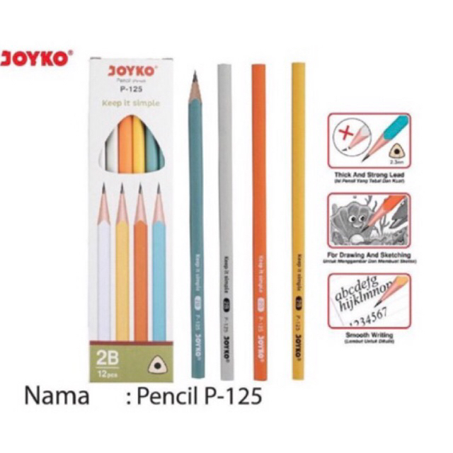

Pensil JOYKO P-125 / Pensil murah JOYKO