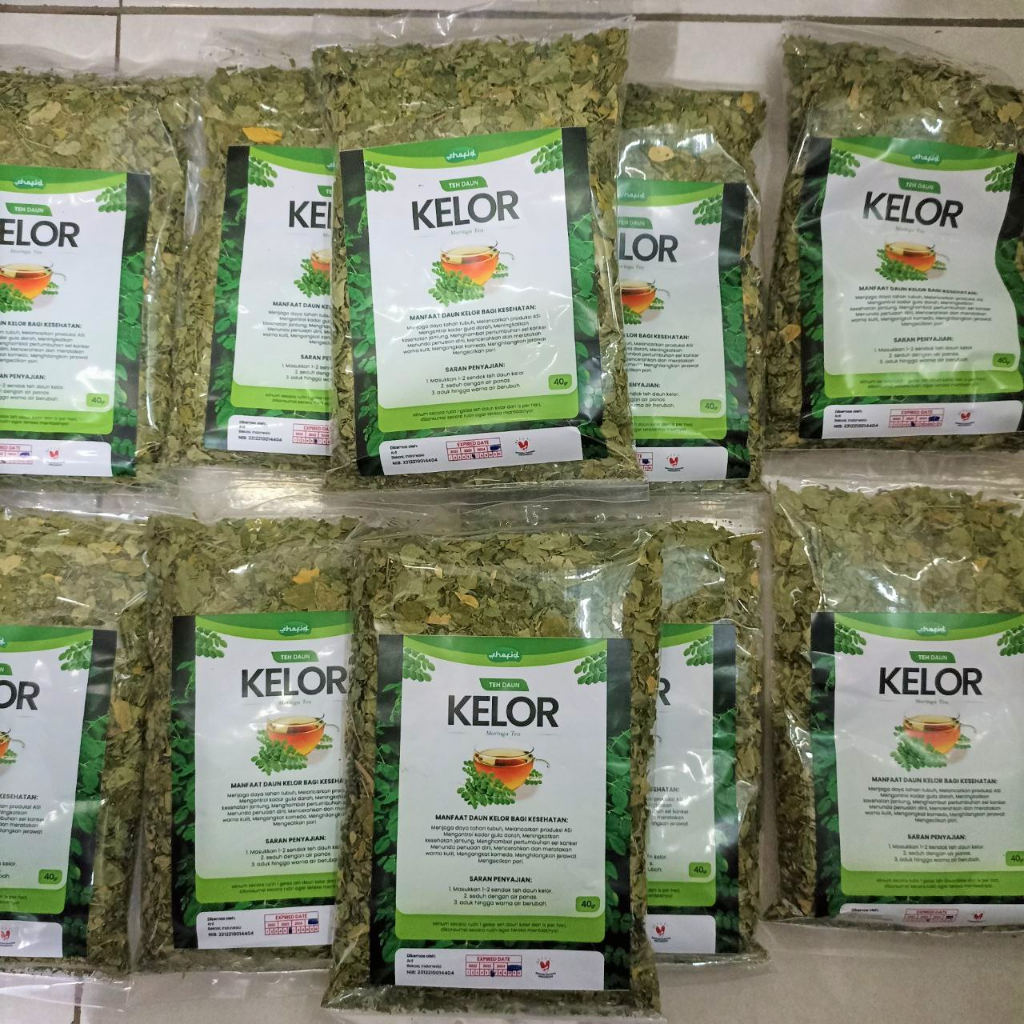 

Paket 10 Pcs Teh Seduh Daun Kelor 40gr 100% Asli Premium Organik Moringa Tea