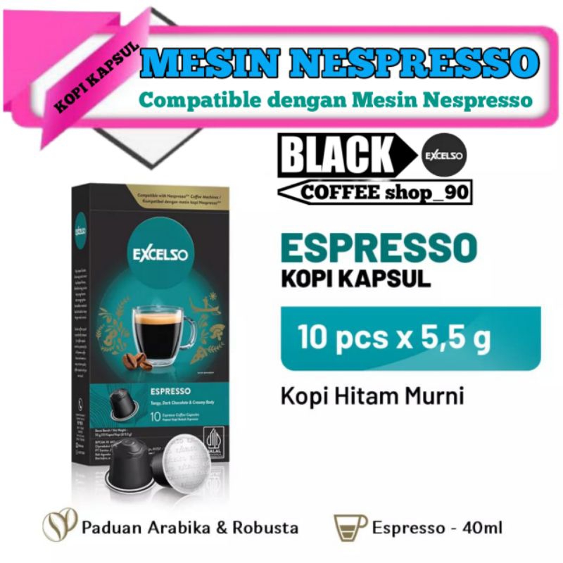 

kopi kapsul Espresso excelso (Nespresso)