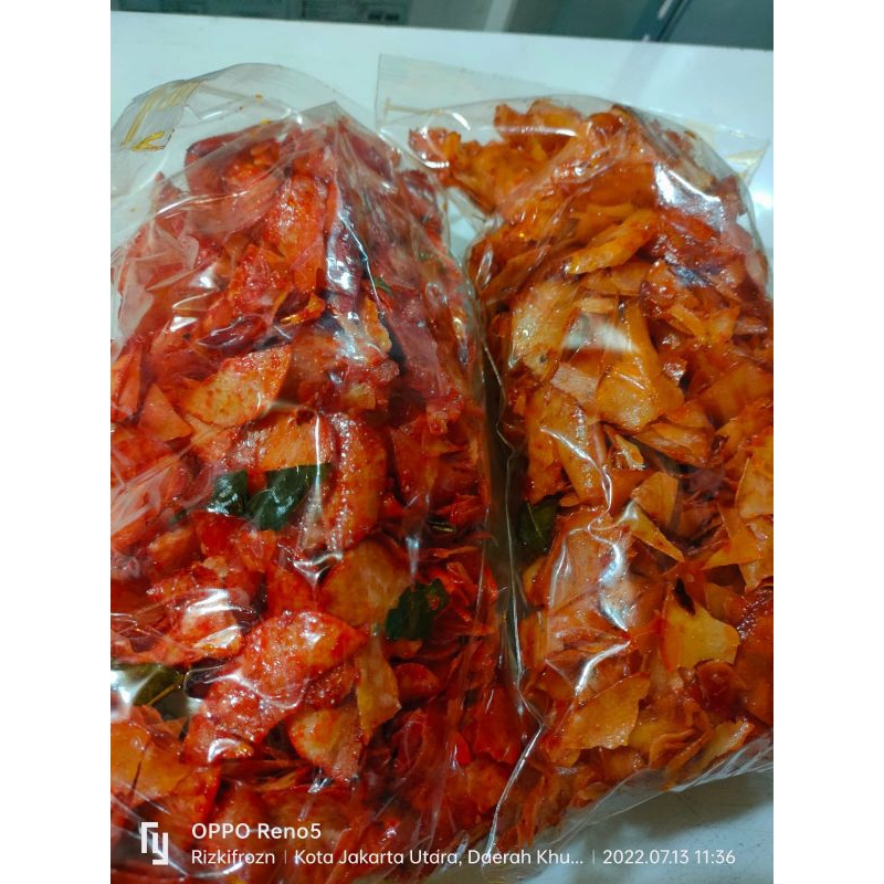 

Keripik singkong lengket pedas manis - 500 gram