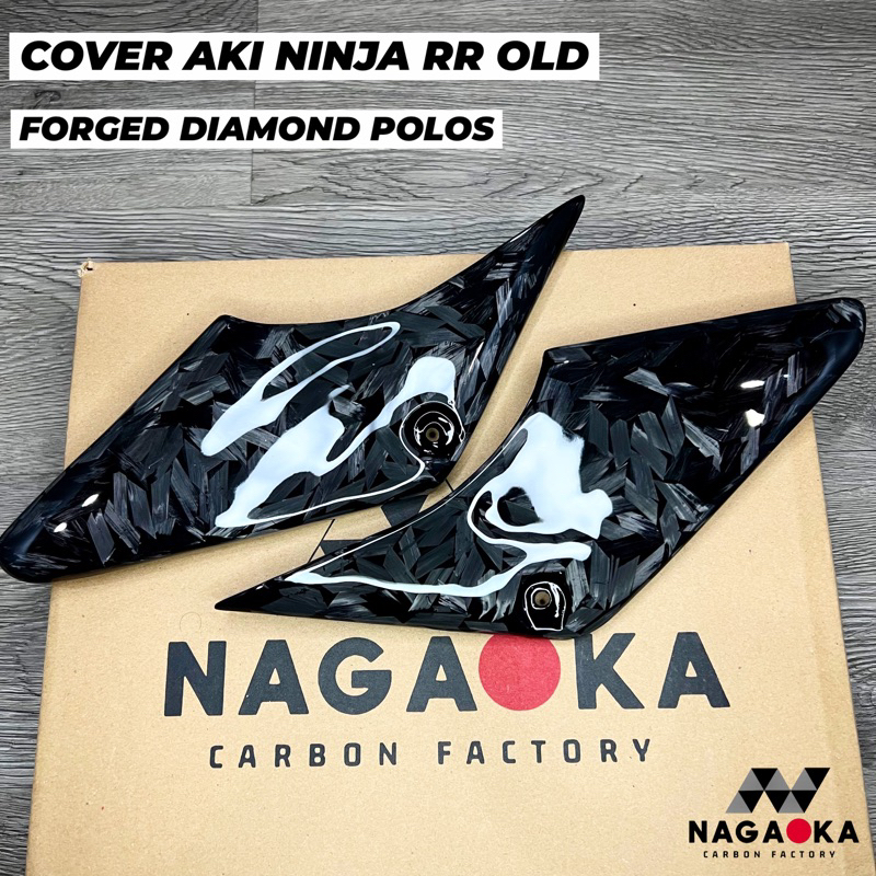 COVER BODY NINJA RR OLD TUTUP AKI CARBON FORGED DIAMOND KEVLAR TWILL PLAIN HEXAGON KAWASAKI CBU SPIO