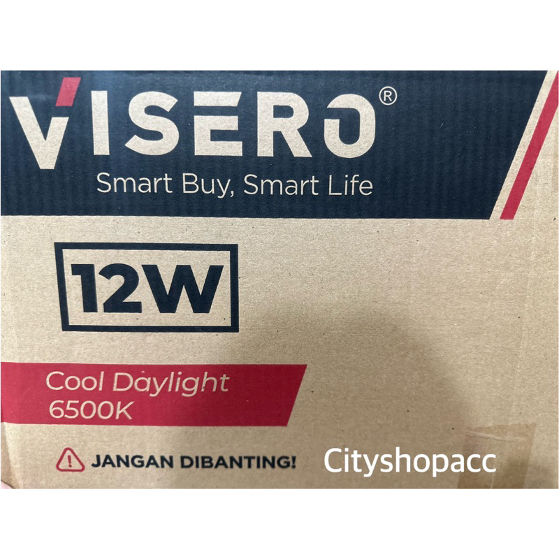 VISERO VINTAGE 12W / 12 Watt ( 1 DUS / 1 KOLI Isi 100 pcs ) Lampu Bohlam Led Bulb E27 Putih