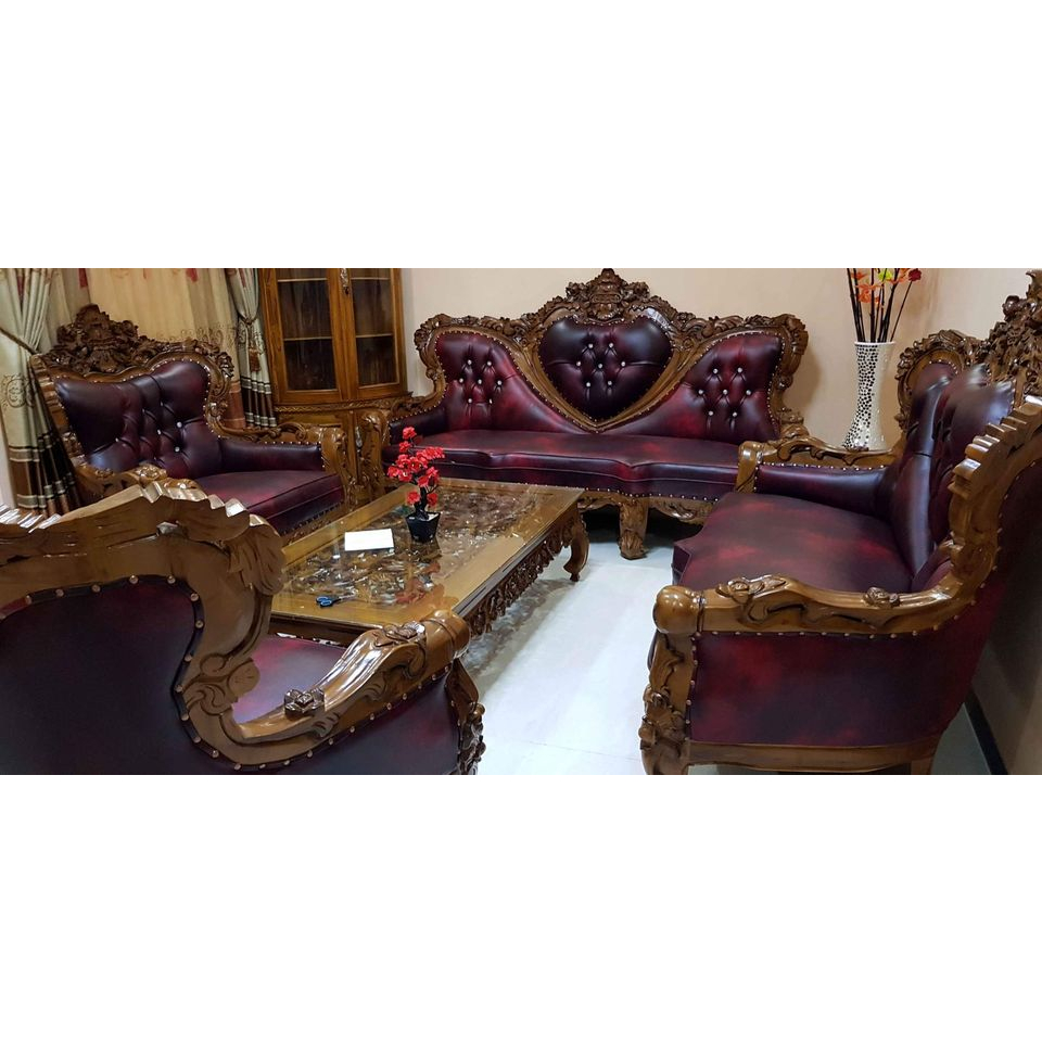 Kursi Ruang Tamu Ukir Jepara Kayu Jati Mewah