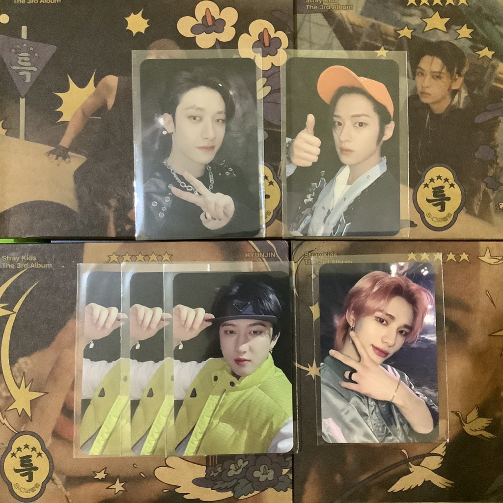STRAYKIDS 5STARS PHOTOCARD BENEFIT WEB BDM KTOWN LDF JYPSHOP HYUNJIN BANGCHAN LEE KNOW CHANGBIN I.N