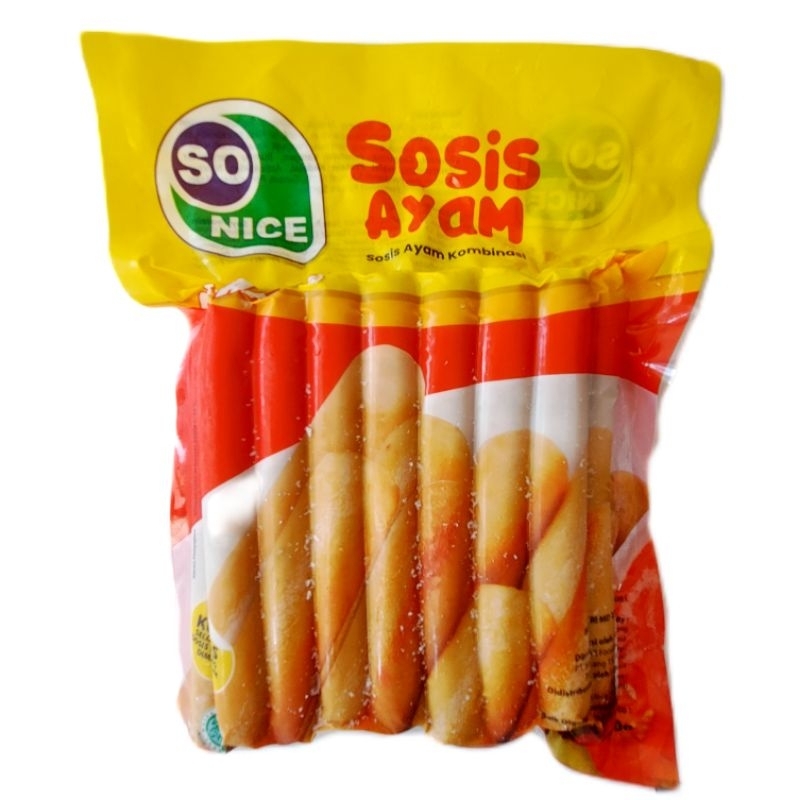 

So Nice Sosis Ayam Panjang 500g isi 15