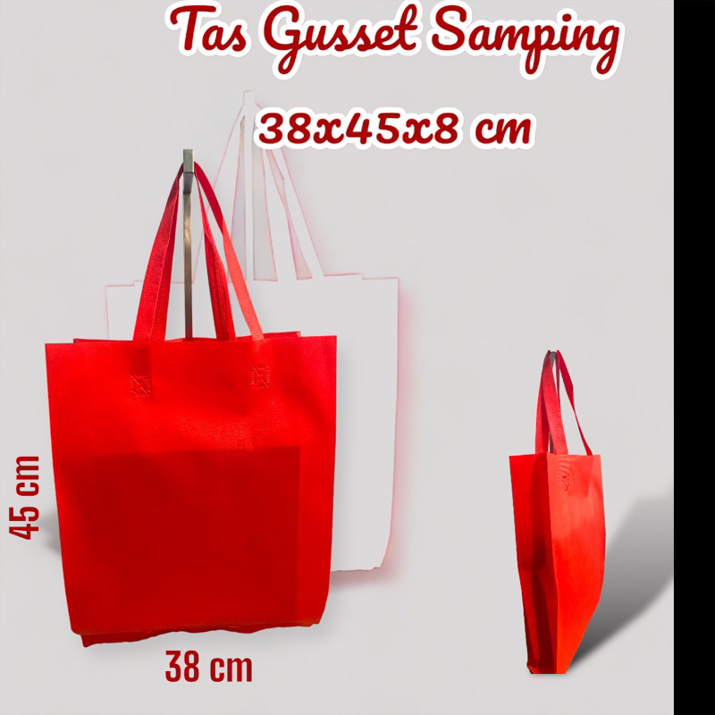 

GOODIE BAG TAS GUSSET SAMPING 38x45x8 CM / TAS BERKAT / TAS HAJATAN BERKATAN / TAS SEMINAR / TAS HAMPERS / TAS RAMAH LINGKUNGAN