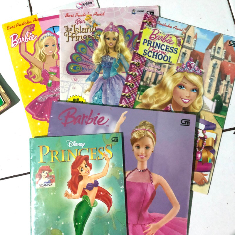 Buku Cerita Anak Barbie dan Disney Princess #(005)