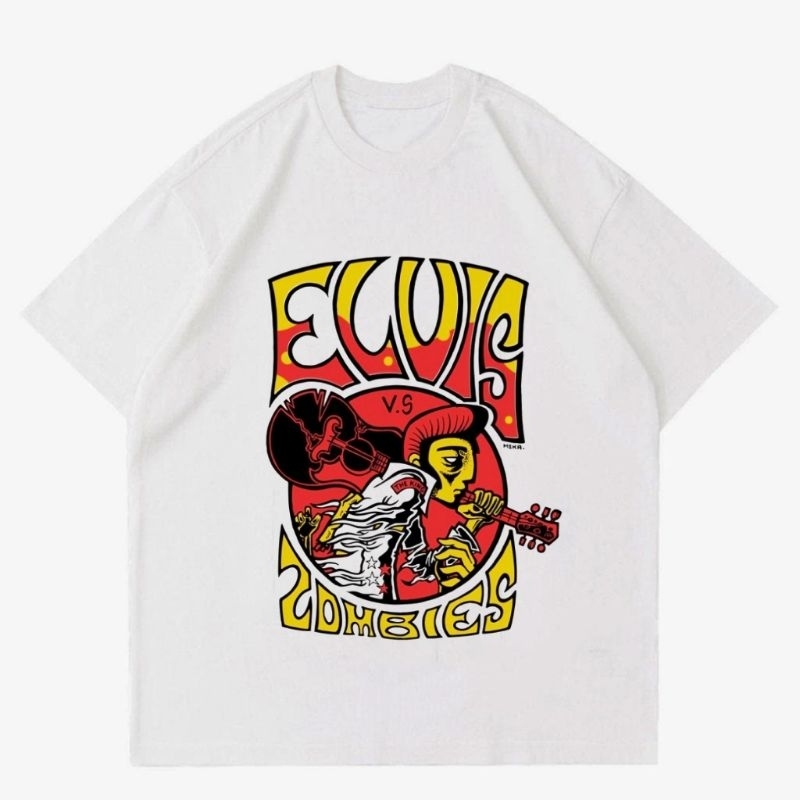 TSHIRT BAND ELVIS ZOMBIES | KAOS BAND ELVIS ZOMBIES UNISEX