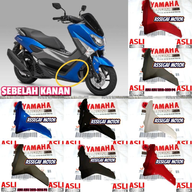 Mole side Cover sayap body bawah NMAX N MAX Old lama 2015-2019 kanan Original Yamaha