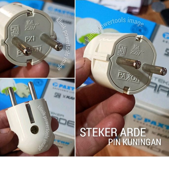 Steker arde kuningan colokan listrik SNI