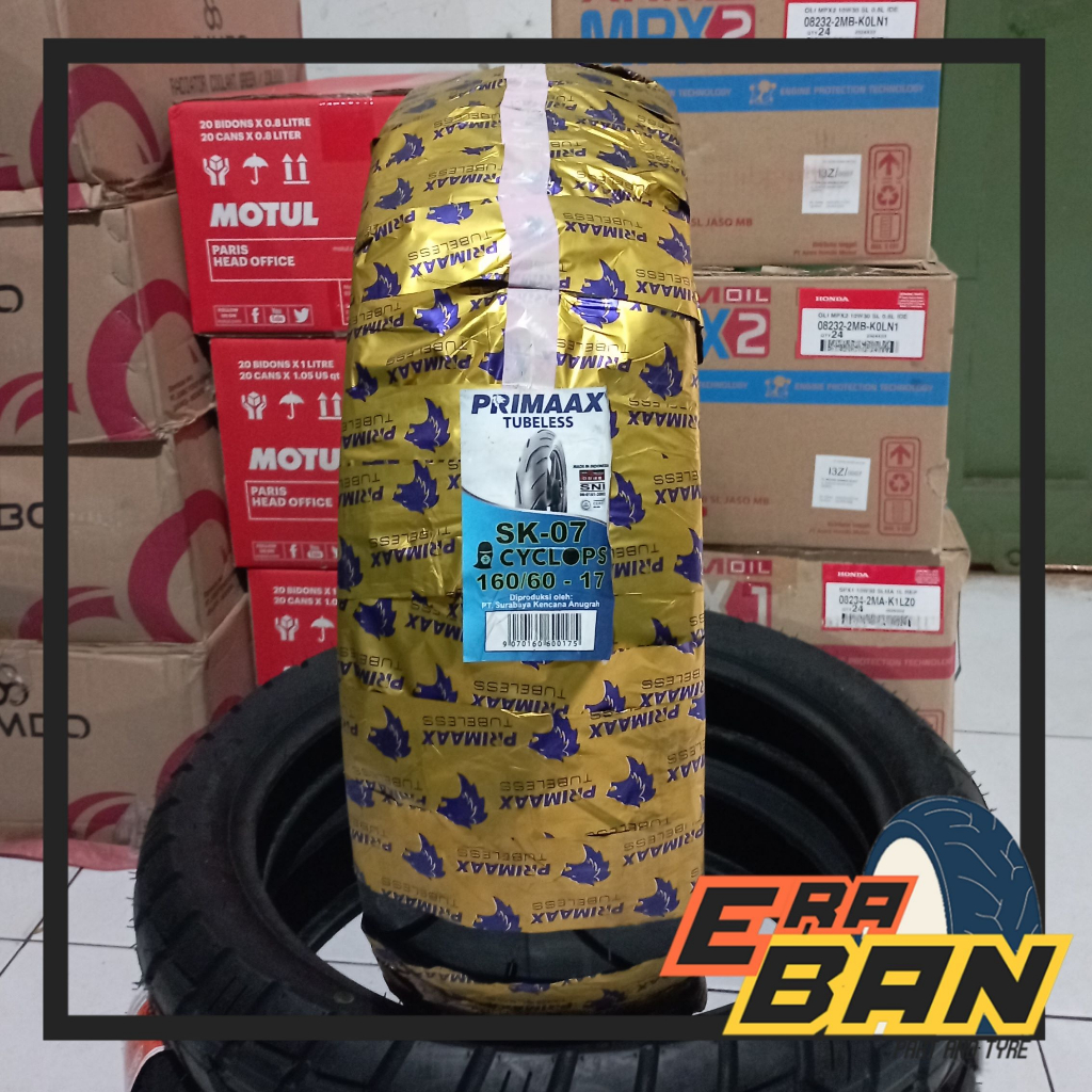 BAN LUAR PRIMAAX SK 07 CYCLOPS 160 60 RING 17 TUBELESS