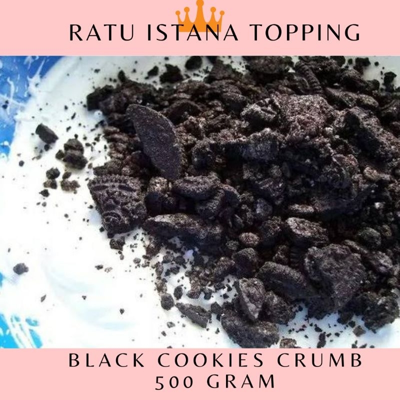 

BUBUK BISKUIT HITAM 500 GRAM BLACK COOKIES CRUMB