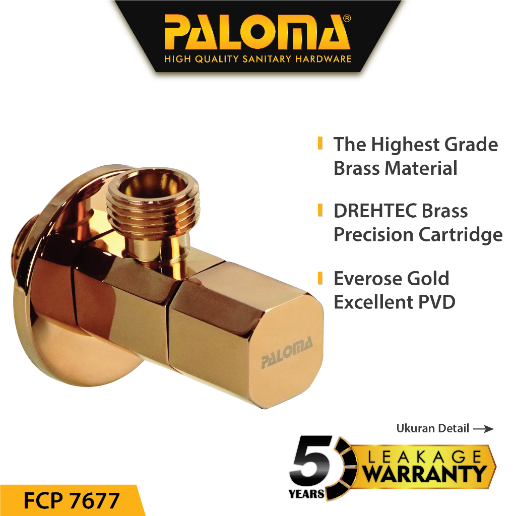 PALOMA FCP 7677 Keran Stop Toilet WC Jet Shower Valve Tembok Kran Air