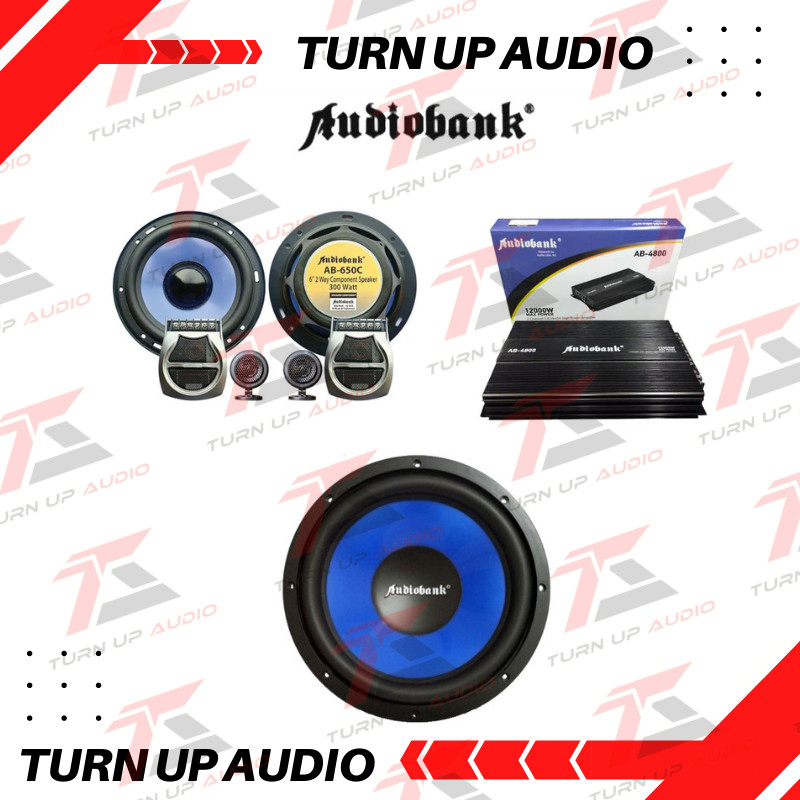 Paket Audio Mobil Full Set Sound System Termurah Terbaik AUDIOBANK ORIGINAL