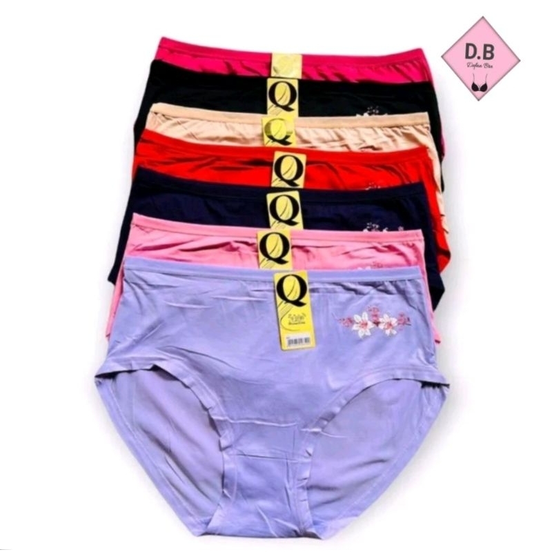 (6PCS-12PCS) CD Wanita Jumbo Bahan Adem dan Lembut BB 75-90Kg Art 5081