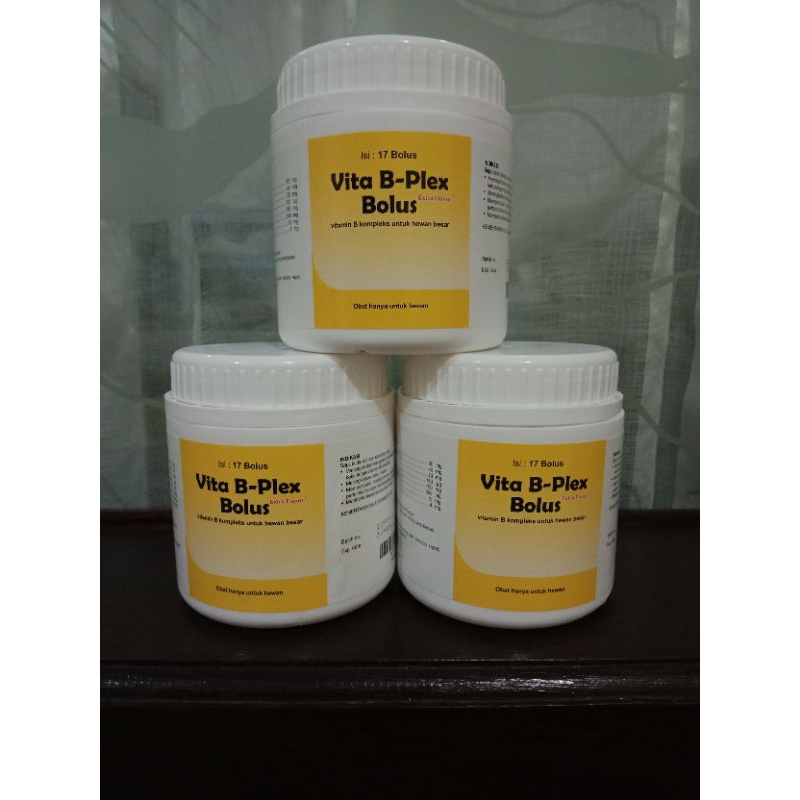 Vita B-Plex Bolus Extra Flavor  17 bolus.Vit B kompleks utk hewan besar.